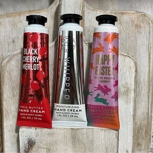 Bath & BodyWorks Hand Cream 3pcs Black Cherry Merlot, Whipped & Tutti Fruiti NEW